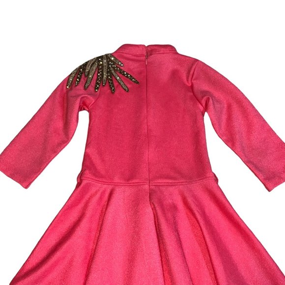 Tiny Queen Girl's Clothing Coral Pageant Interview or Appearance Dress 6-8 - Picture 3 of 7